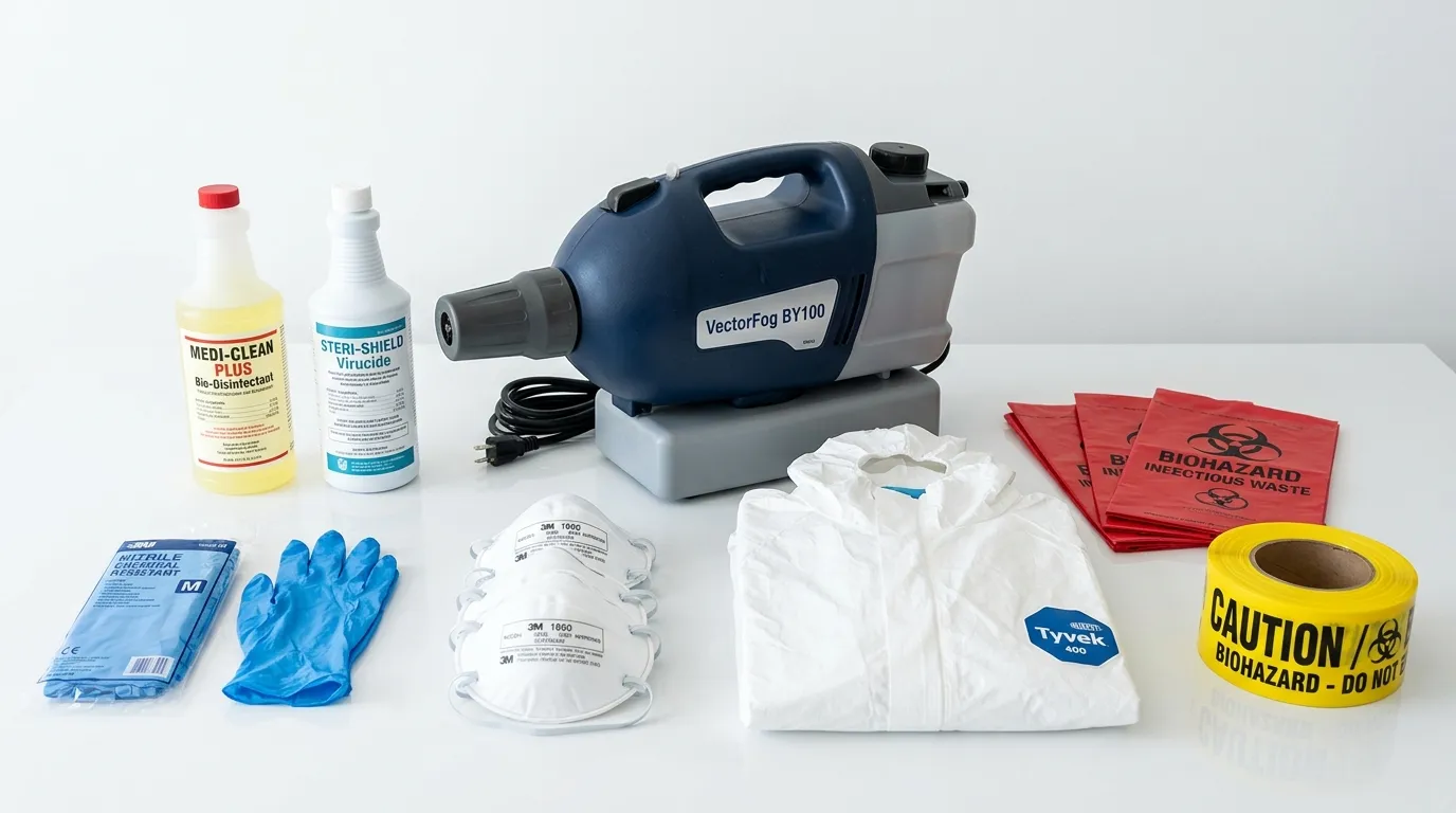 Professional biohazard remediation crew working in Port Lavaca